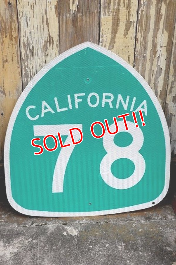 画像1: dp-220801-13 Road Sign CALIFORNIA Freeway 78 Sign