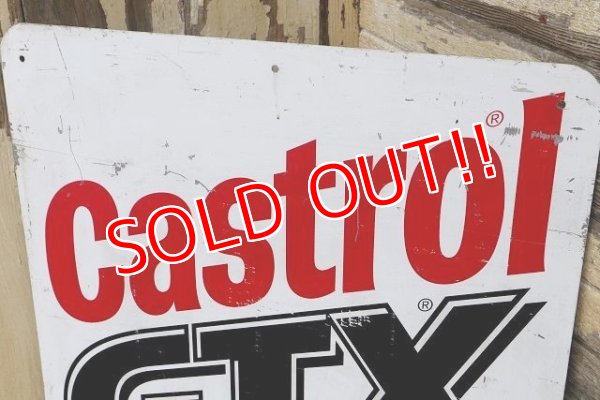 画像2: dp-220801-26 Castrol GTX / W-side Metal Sign