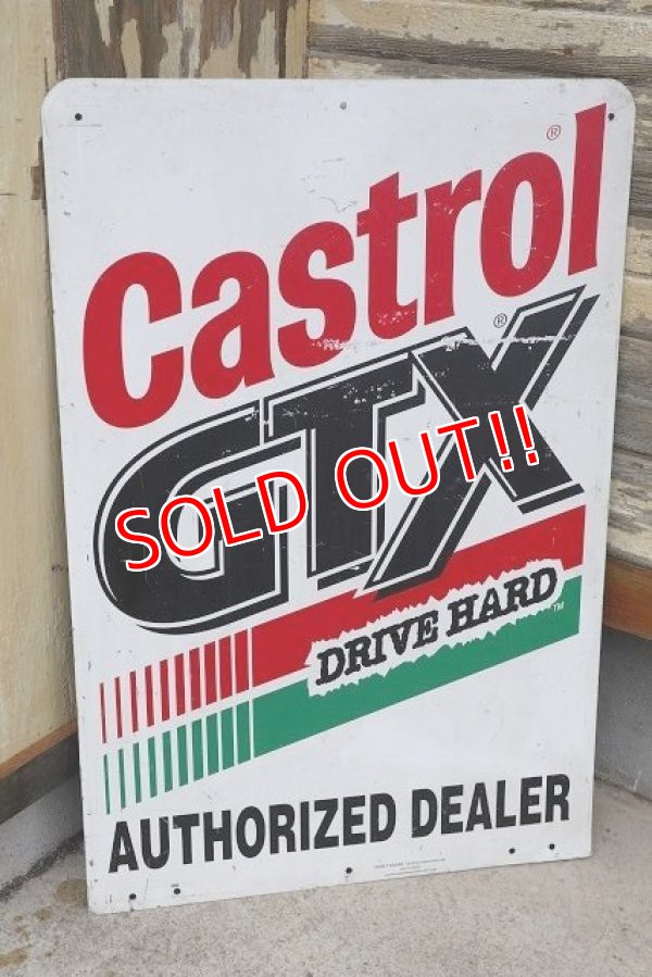 画像5: dp-220801-26 Castrol GTX / W-side Metal Sign