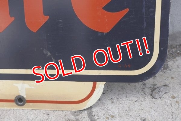 画像9: dp-220801-22 Firestone / 1940's W-side Metal Sign