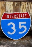 画像1: dp-220801-14 Road Sign INTERSTATE 35