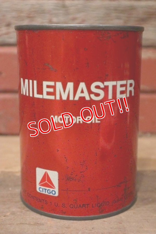 画像1: dp-220801-32 CITGO / One U.S. Quart MILESTAR Motor Oil Can