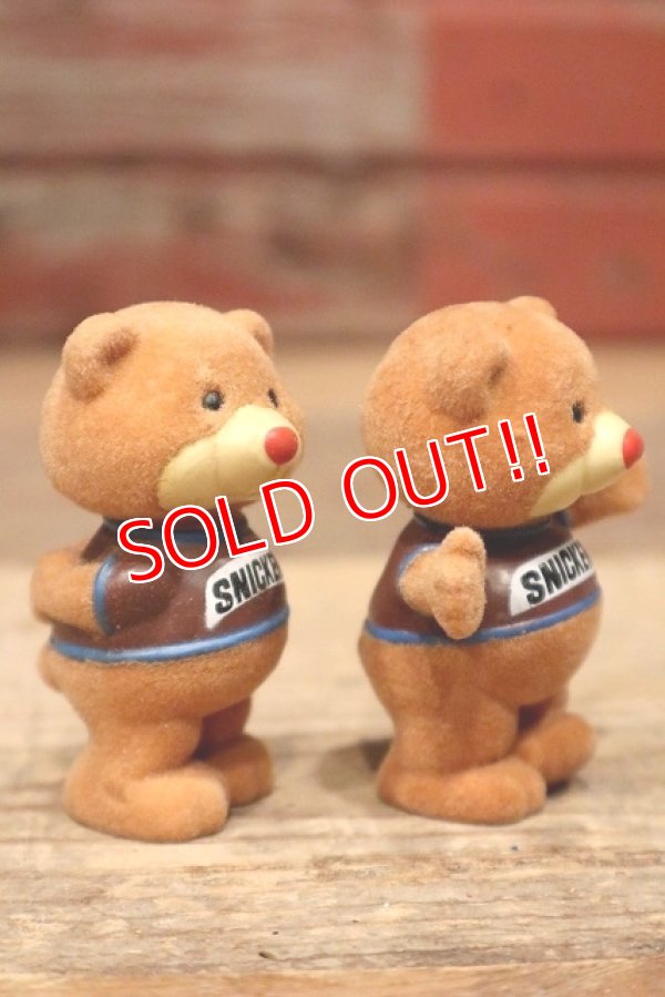 画像4: ct-220801-30 MARS / 1987 Snickers Flocked Bears Figure Set