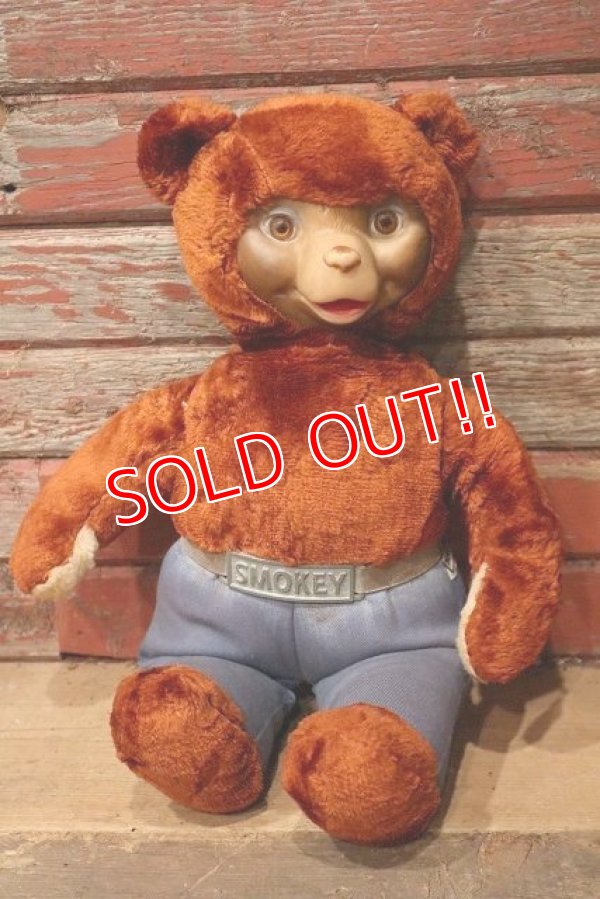 画像1: ct-220801-39 Smokey Bear / IDEAL 1950's Plush Doll