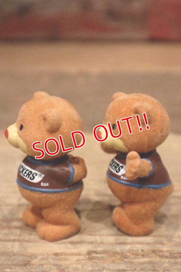 画像5: ct-220801-30 MARS / 1987 Snickers Flocked Bears Figure Set