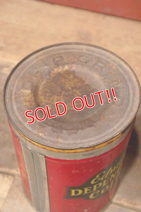 画像6: dp-220810-15 Edward's DEPENDABLE Coffee / Vintage Tin Can