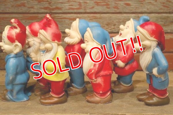画像10: ct-171206-35 Seven Dwarfs / 1950's Rubber Doll Set