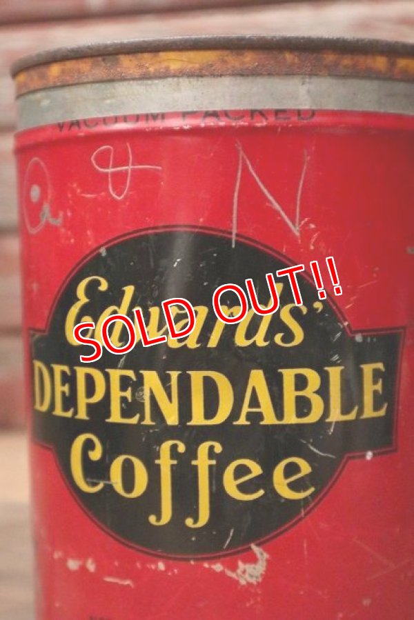 画像3: dp-220810-15 Edward's DEPENDABLE Coffee / Vintage Tin Can
