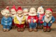 画像1: ct-171206-35 Seven Dwarfs / 1950's Rubber Doll Set