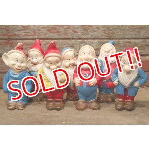 画像: ct-171206-35 Seven Dwarfs / 1950's Rubber Doll Set