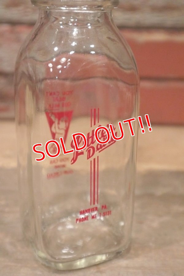 画像2: dp-220801-05 Little's Dairy / Vintage Milk Bottle