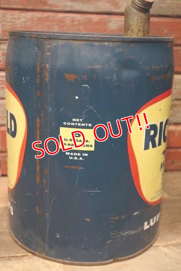 画像5: dp-220810-05 RICHFIELD / 1960's 5 U.S.Gallons Oil Can