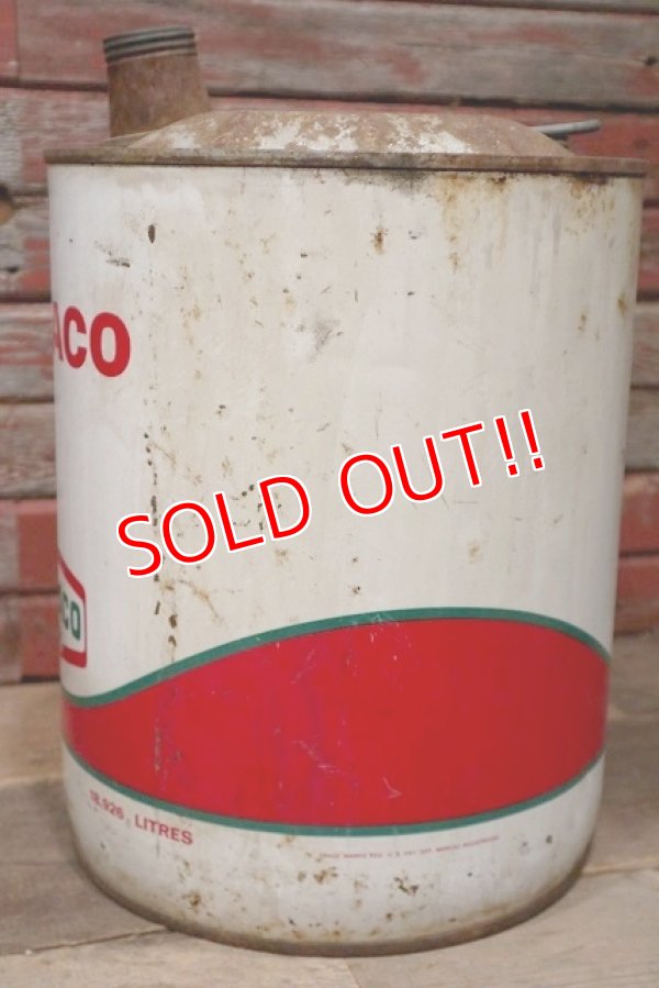 画像4: dp-220810-04 TEXACO / 1960's 5 U.S.Gallons Oil Can