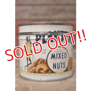 画像: ct-220810-02 PLANTERS / MR.PEANUT 1940's Salted MIXED NUTS Can