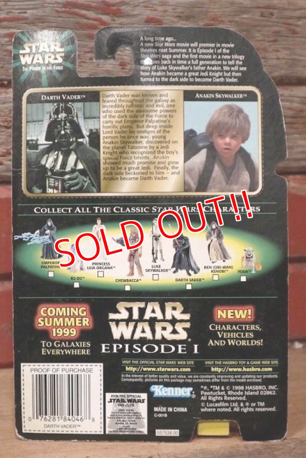 画像6: ct-211001-43 STAR WARS / POTF DARTH VADER with LIGHTSABER Green Card