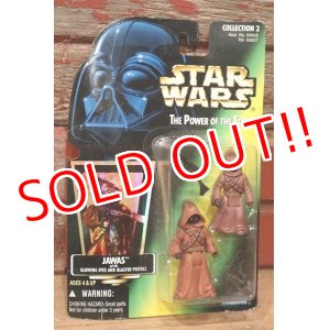 画像: ct-211001-43 STAR WARS / POTF JAWAS with GLOWING EYES AND BLASTER PISTOLS Green Card