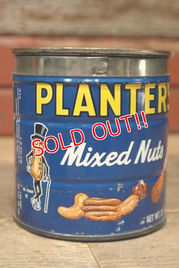 画像1: ct-220901-09 PLANTERS / MR.PEANUT 1970's Mixed Nut Can