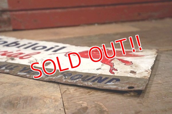 画像9: dp-220901-08 Mobiloil Special / 〜1950's W-side Metal Sign