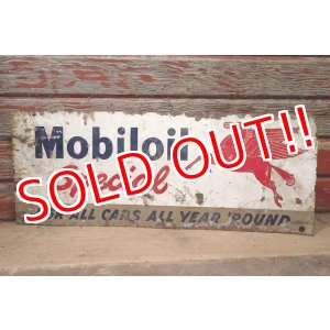 画像: dp-220901-08 Mobiloil Special / 〜1950's W-side Metal Sign