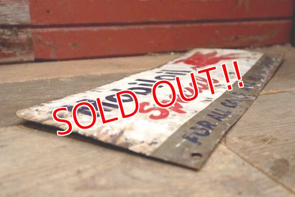 画像10: dp-220901-08 Mobiloil Special / 〜1950's W-side Metal Sign