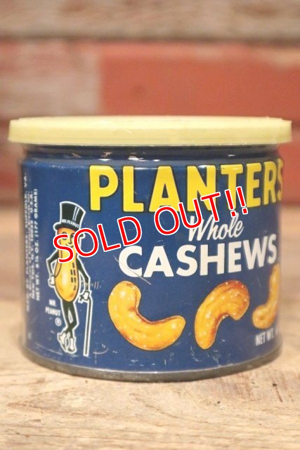 画像1: ct-220901-08 PLANTERS / MR.PEANUT 1970's Whole CASHEWS Can