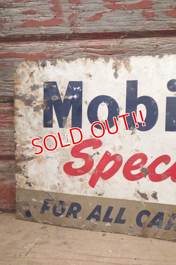 画像3: dp-220901-08 Mobiloil Special / 〜1950's W-side Metal Sign