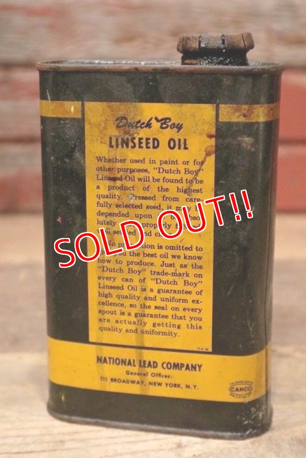 画像3: dp-220901-13 Dutch Boy / 1960's PURE LINSEED Can
