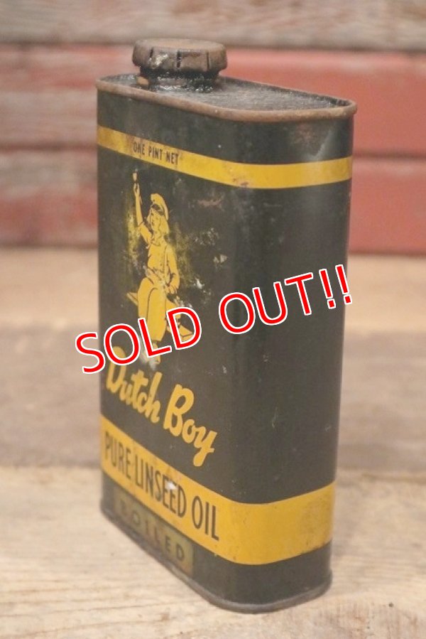 画像4: dp-220901-13 Dutch Boy / 1960's PURE LINSEED Can