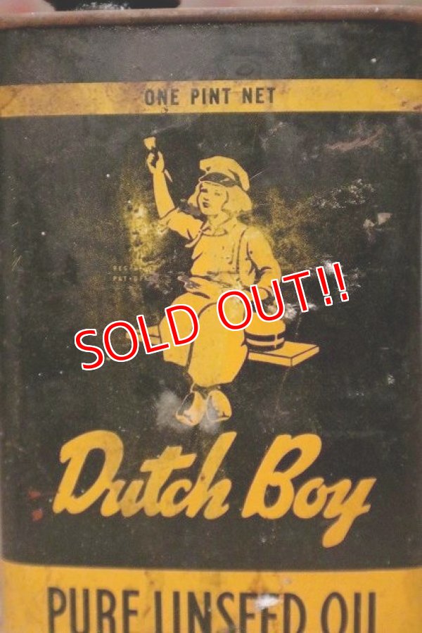 画像2: dp-220901-13 Dutch Boy / 1960's PURE LINSEED Can