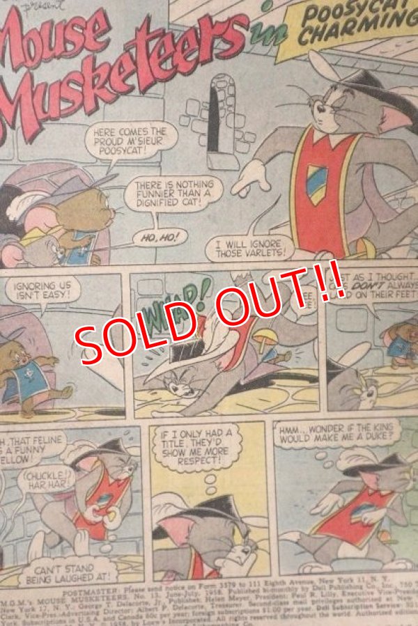 画像4: ct-220401-01 Tom and Jerry / DELL 1958 Comic MOUSE MUSKETEERS