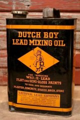 画像: dp-220901-14 DUTCH BOY / 1940's LEAD MIXING OIL ONE GALLON Can