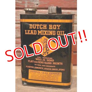 画像: dp-220901-14 DUTCH BOY / 1940's LEAD MIXING OIL ONE GALLON Can