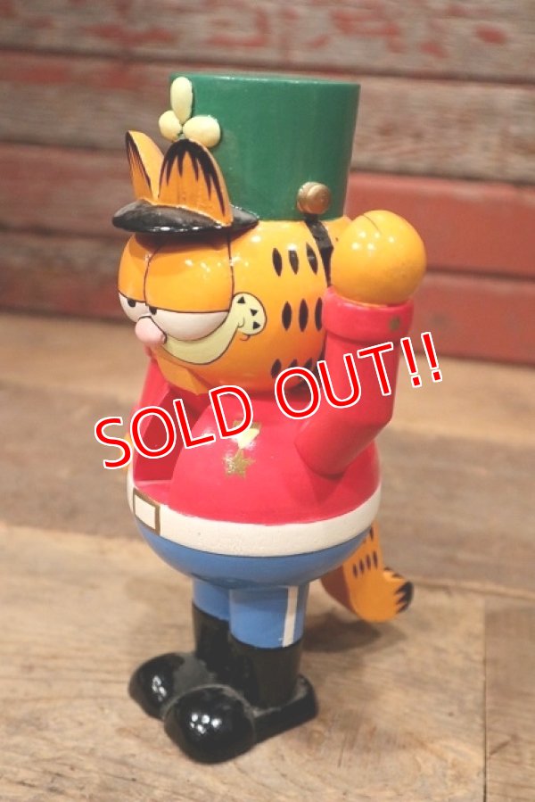 画像3: ct-220901-14 Garfield / Enesco 1980's Wooden Christmas Nutcracker