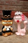 画像1: ct-220901-14 Garfield & Arlene / Enesco 1980's Ceramic Bride & Groom