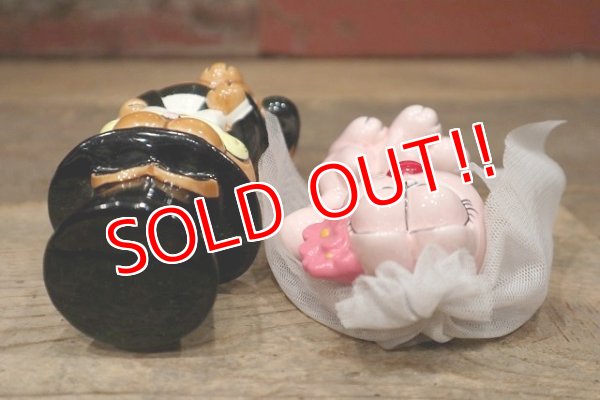 画像8: ct-220901-14 Garfield & Arlene / Enesco 1980's Ceramic Bride & Groom