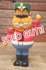 画像: ct-220901-14 Garfield / Enesco 1980's Wooden Christmas Nutcracker
