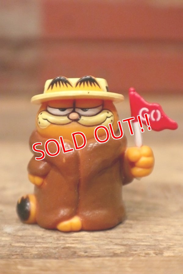 画像1: ct-220901-14 Garfield / 1980's PVC Figure "Pennant"