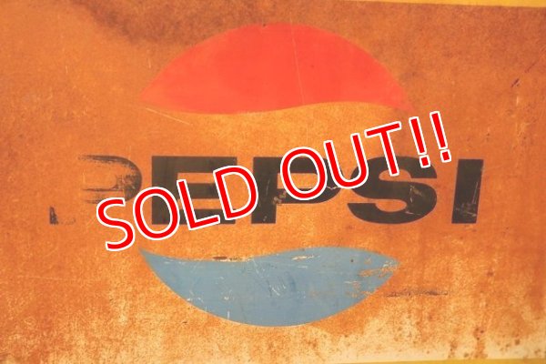 画像7: dp-220901-42 PEPSI / 1960's W-side Metal Sign "Take home a case"