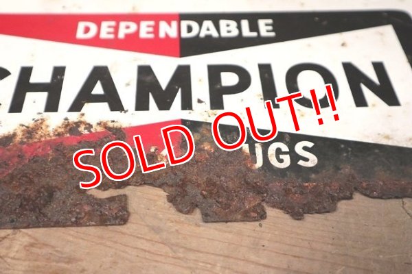 画像10: dp-220901-35 CHAMPION / 1960's "FASTEN YOUR SEAT BELTS" Metal Sign