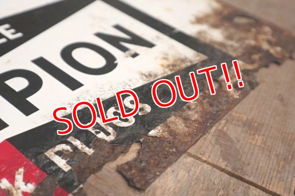 画像11: dp-220901-35 CHAMPION / 1960's "FASTEN YOUR SEAT BELTS" Metal Sign