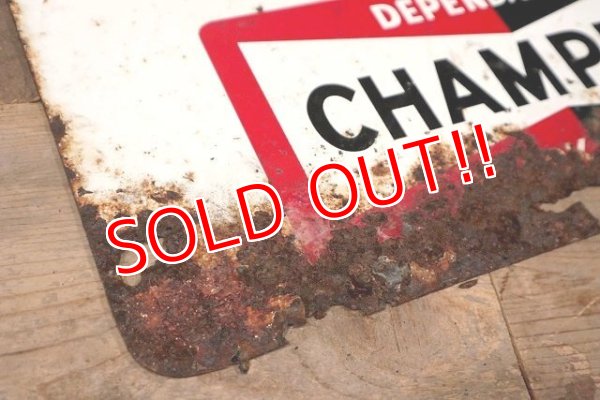 画像9: dp-220901-35 CHAMPION / 1960's "FASTEN YOUR SEAT BELTS" Metal Sign