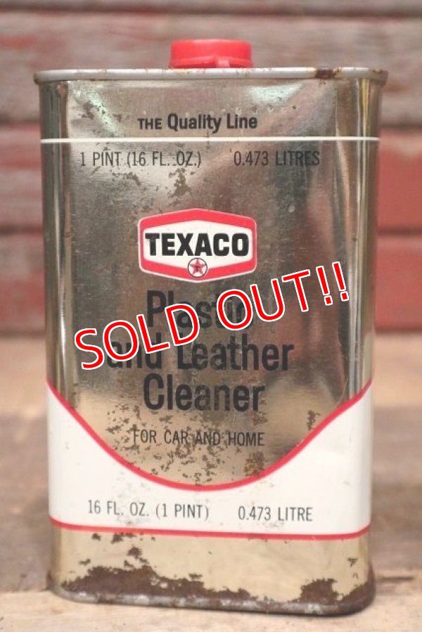 画像1: dp-220901-77 TEXACO / 1960's Plastic and Leather Cleaner Can