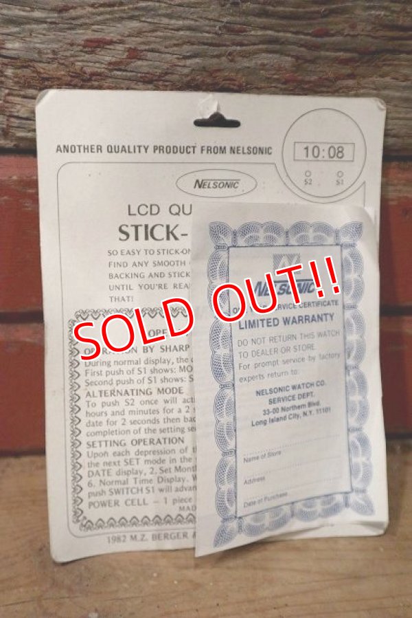 画像6: ct-220901-14 Garfield / NELSONIC 1982 STICK-ON CLOCK