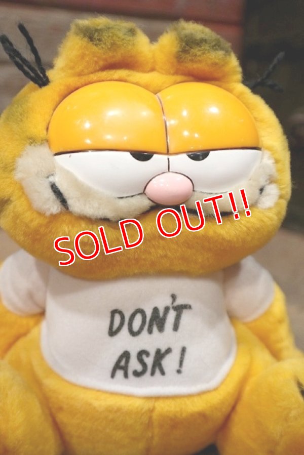 画像2: ct-220901-14 Garfield / DAKIN 1980's Plush Doll "Don't Ask!"