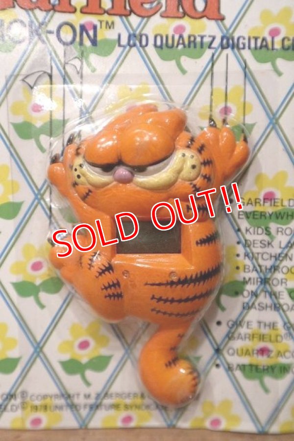 画像2: ct-220901-14 Garfield / NELSONIC 1982 STICK-ON CLOCK