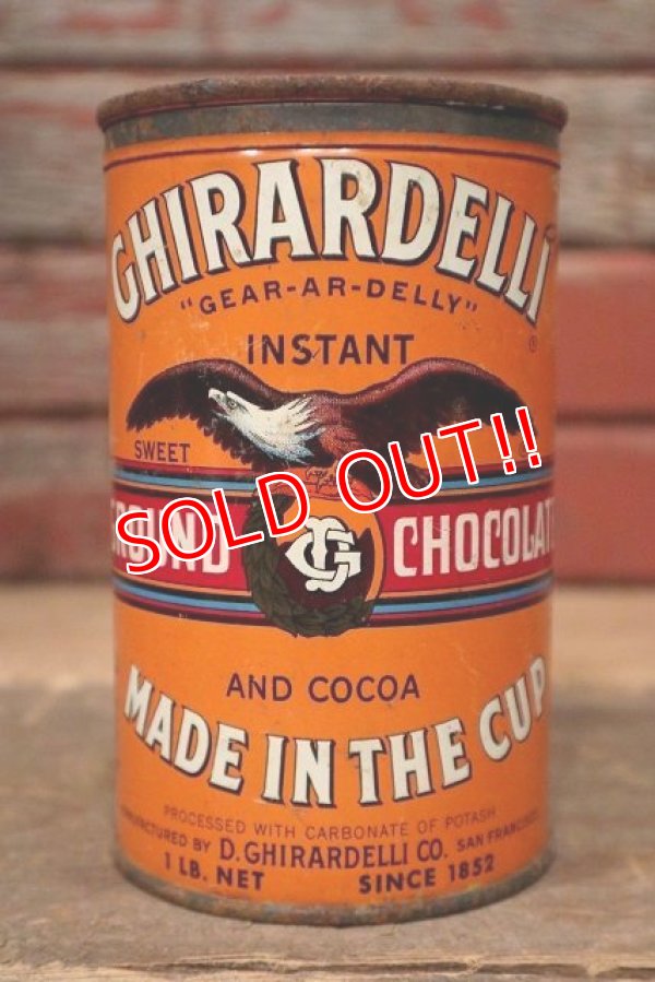 画像1: dp-220901-64 GHIRARDELLI GROUND CHOCOLATE / Vintage Tin Can