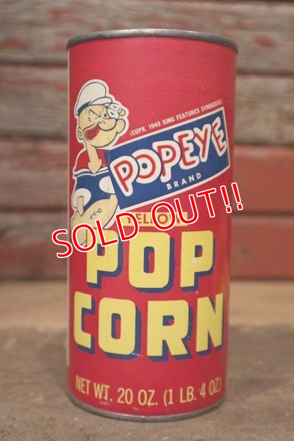 画像1: ct-220901-13 Popeye / Vintage Pop Corn Can Bank