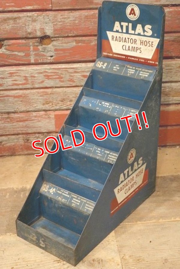 画像1: dp-220901-30 ATLAS RADIATOR HOSE CRAMPS / 1950's Display Rack