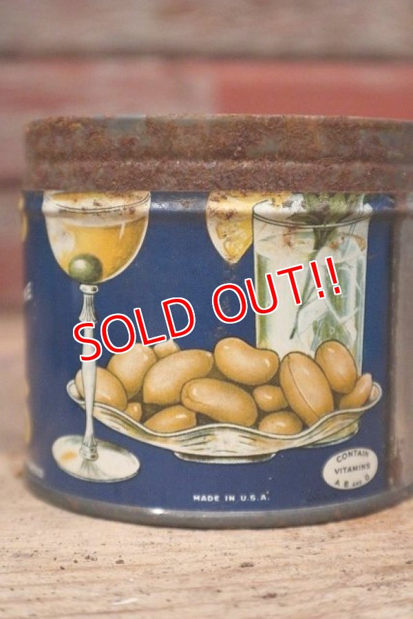 画像4: dp-220901-52 PLANTERS / MR.PEANUT 1940's-1950's Cocktail Peanuts Tin Can