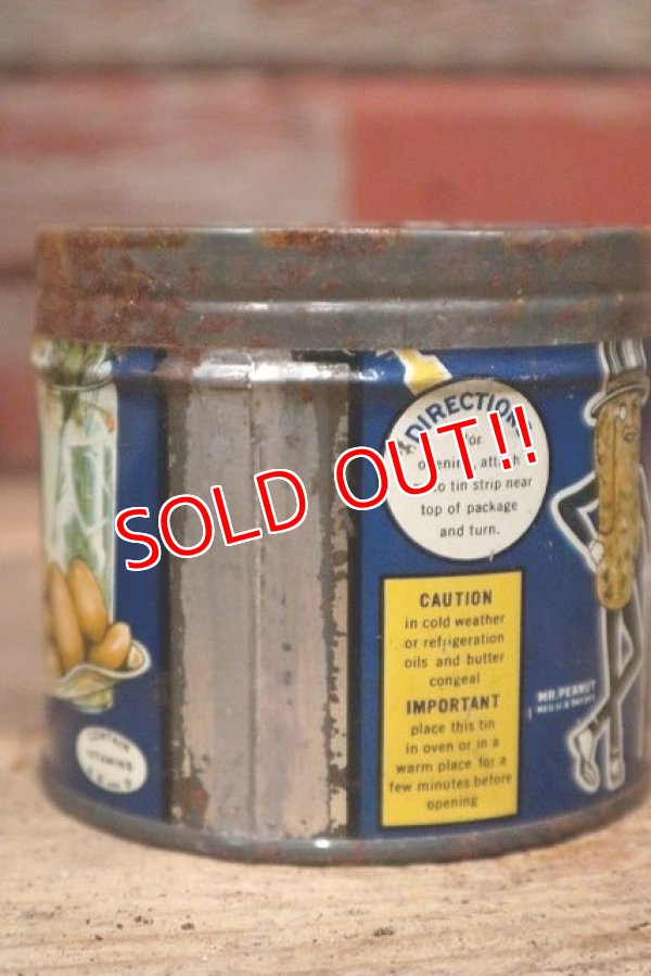 画像5: dp-220901-52 PLANTERS / MR.PEANUT 1940's-1950's Cocktail Peanuts Tin Can